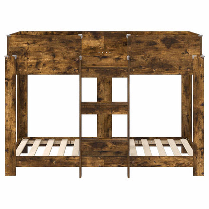Letto a Castello per Bambini Rovere fumÃƒÂ© 80 x 160 cm