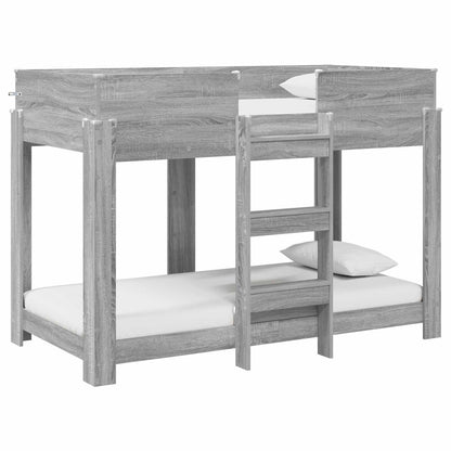 Letto a Castello per Bambini Grigio Sonoma 80 x 160 cm