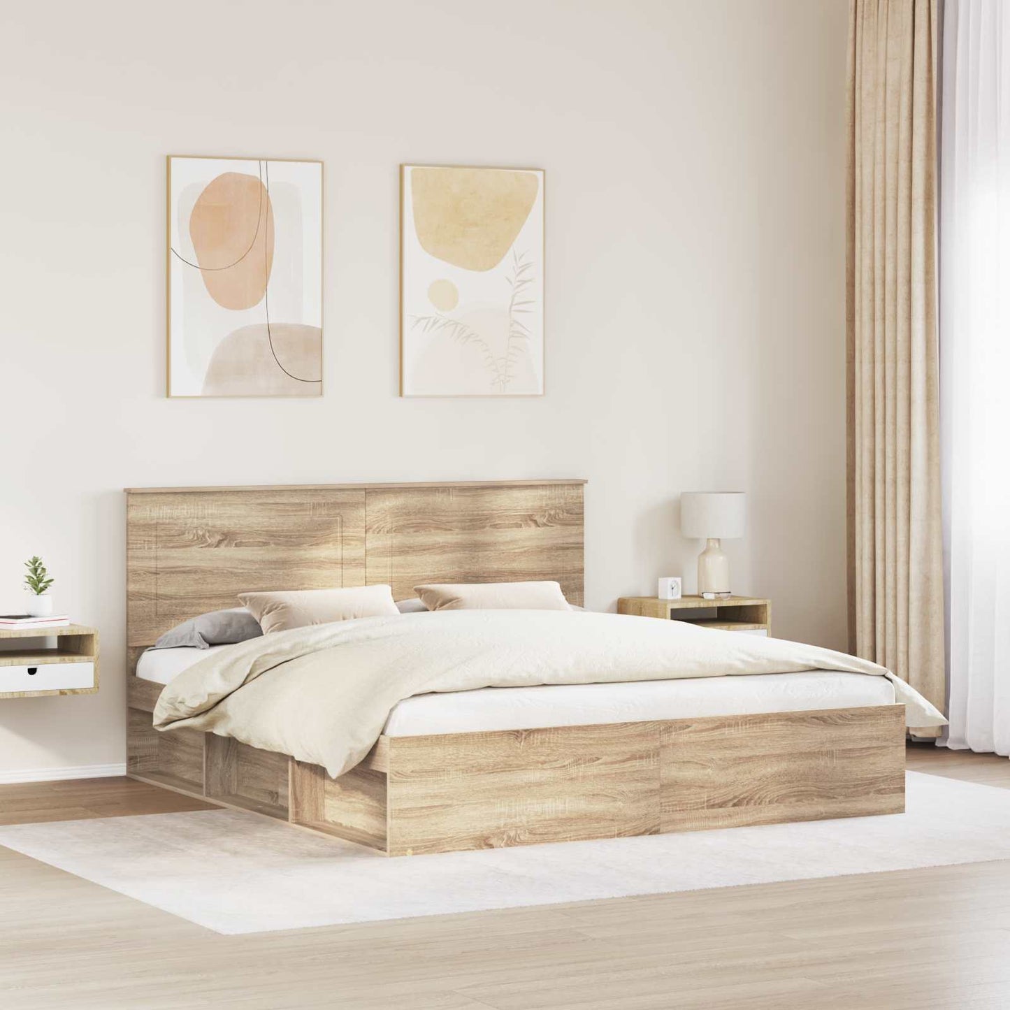 Struttura del letto Sonoma 180 x 200 cm Pino massello