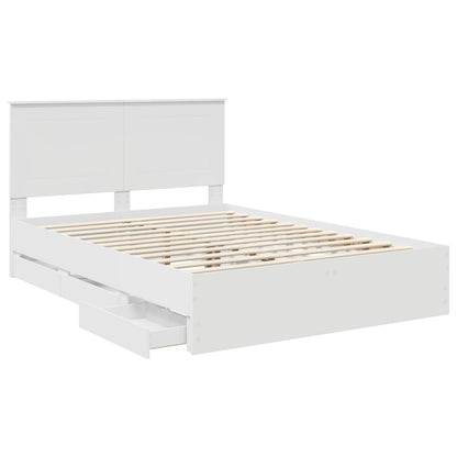 Struttura del letto Bianco 150 x 200 cm Legno Ingegnerizzato