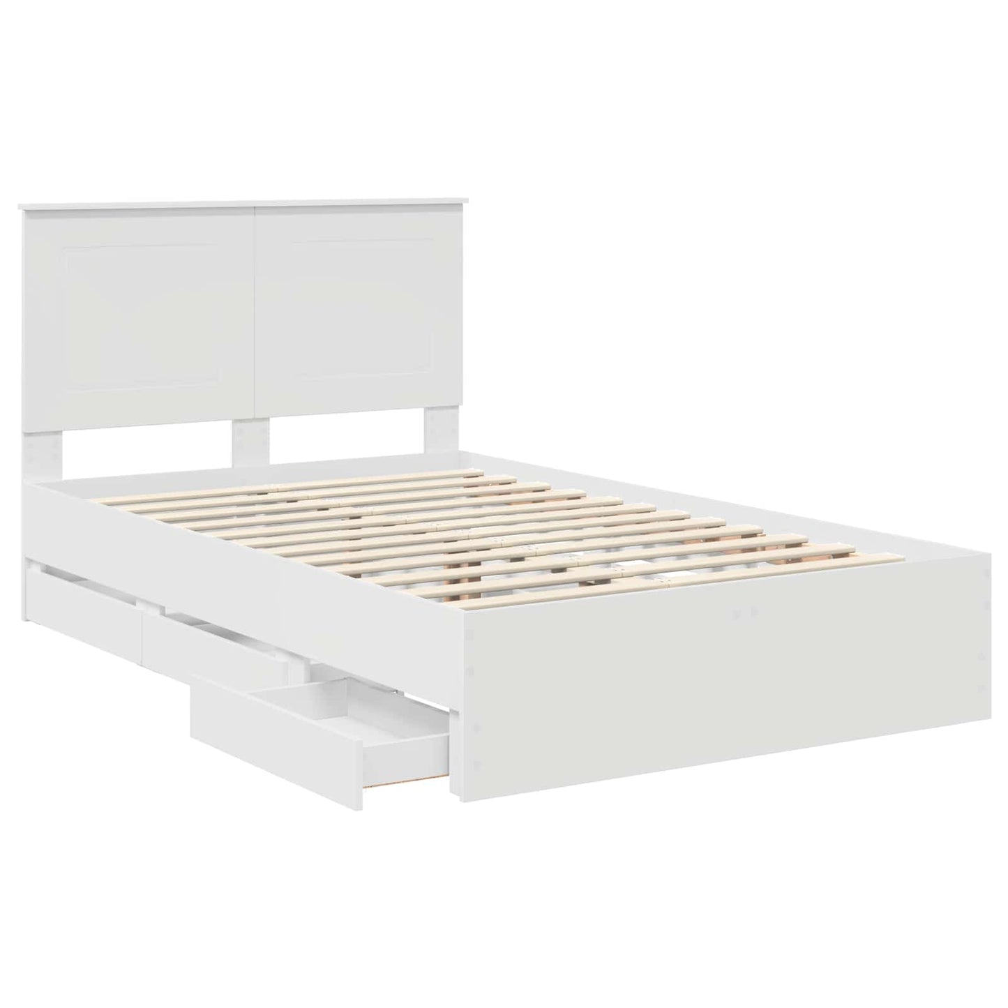 Struttura del letto Bianco 120 x 190 cm Legno Ingegnerizzato