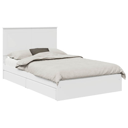 Letto con Contenitore Bianco 120 x 200 cm Legno multistrato