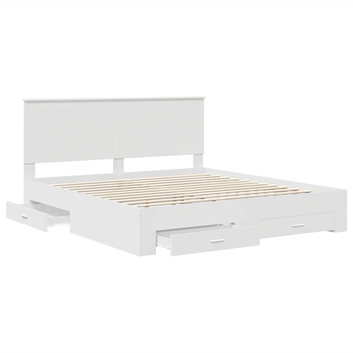 Struttura del letto Bianco 180 x 200 cm Legno multistrato