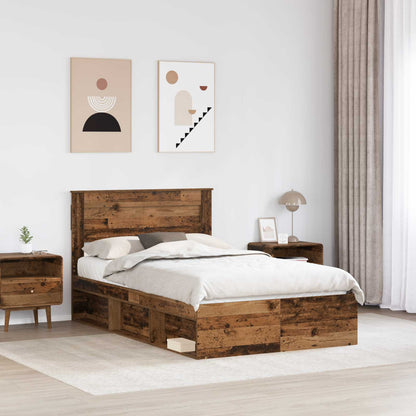 Struttura del letto Legno vecchio 135 x 190 cm Pino massello