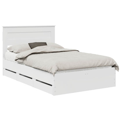Struttura del letto Bianco 120 x 190 cm Legno Ingegnerizzato