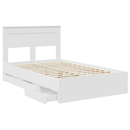Struttura del letto Bianco 120 x 190 cm Legno Ingegnerizzato