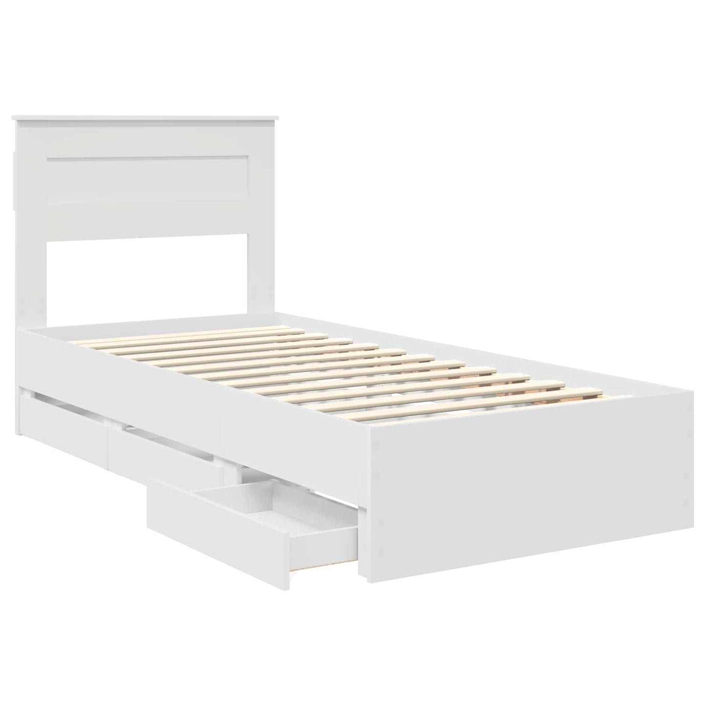 Struttura del letto Bianco 90 x 200 cm Legno Ingegnerizzato