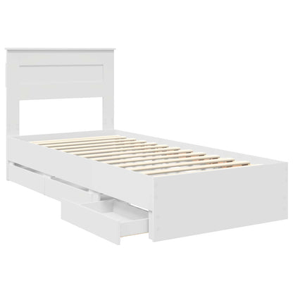 Struttura del letto Bianco 90 x 200 cm Legno Ingegnerizzato