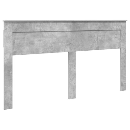 Struttura del letto con testiera Grigio cemento 200 x 200 cm