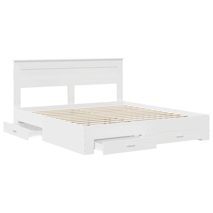 Struttura del letto Bianco 180 x 200 cm Legno multistrato