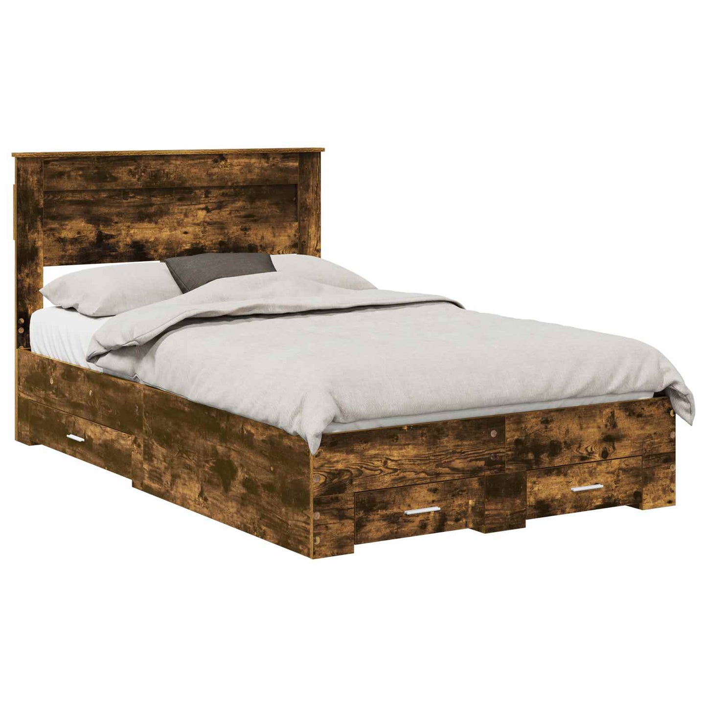 Struttura del letto Rovere fumÃ© 120 x 200 cm Legno multistrato