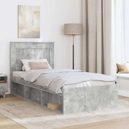 Struttura del letto Grigio ConcretÃ¨ 100 x 200 cm Pino massello