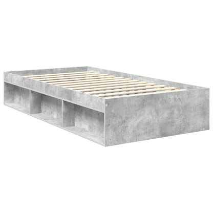 Struttura del letto Grigio ConcretÃ¨ 100 x 200 cm Pino massello