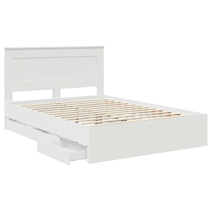 Struttura del letto Bianco 160 x 200 cm Legno Ingegnerizzato