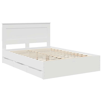 Struttura del letto Bianco 140 x 200 cm Legno Ingegnerizzato
