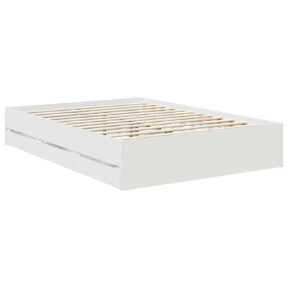 Struttura del letto Bianco 140 x 200 cm Legno Ingegnerizzato