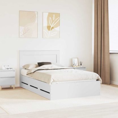 Struttura del letto Bianco 120 x 190 cm Legno Ingegnerizzato