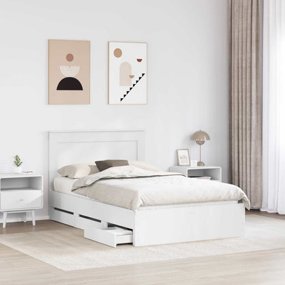Struttura del letto Bianco 120 x 190 cm Legno Ingegnerizzato