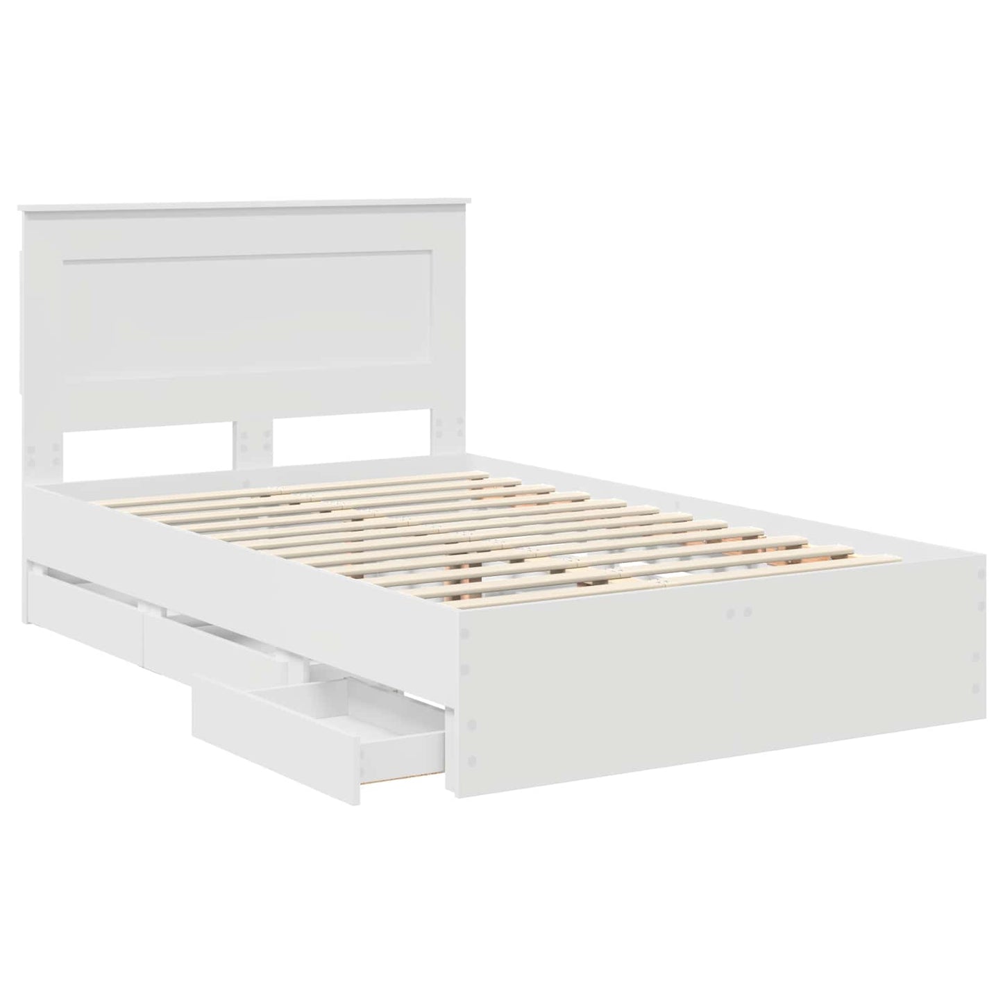 Struttura del letto Bianco 120 x 190 cm Legno Ingegnerizzato