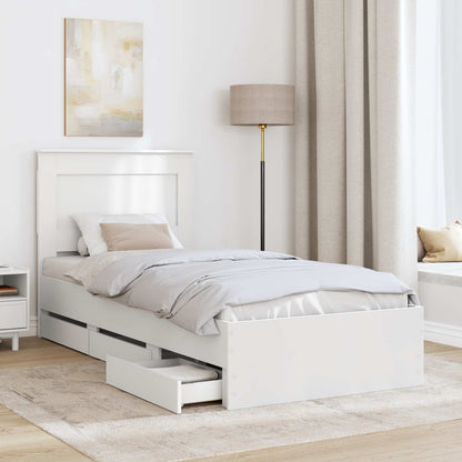 Struttura del letto Bianco 90 x 200 cm Legno Ingegnerizzato