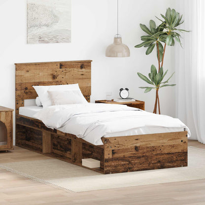 Struttura del letto Legno vecchio 90 x 190 cm Pino massello