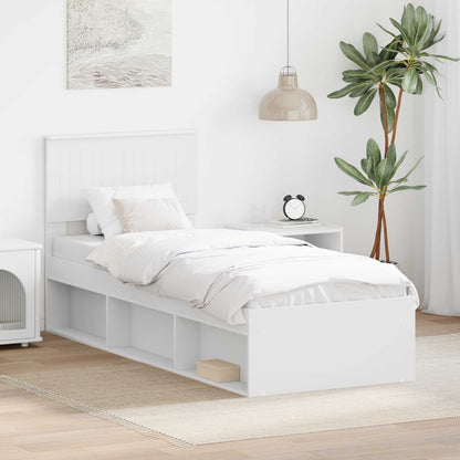 Struttura del letto Bianco 75 x 190 cm Pino massello