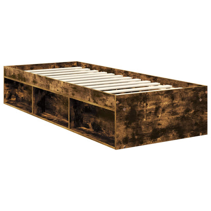 Struttura del letto Rovere fumÃƒÂ© 75 x 190 cm Pino massello
