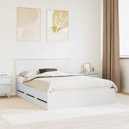 Struttura del letto Bianco 150 x 200 cm Legno Ingegnerizzato