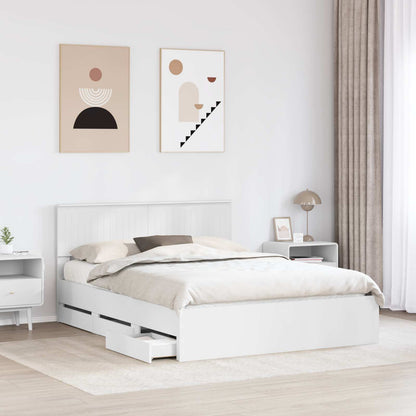 Struttura del letto Bianco 150 x 200 cm Legno Ingegnerizzato