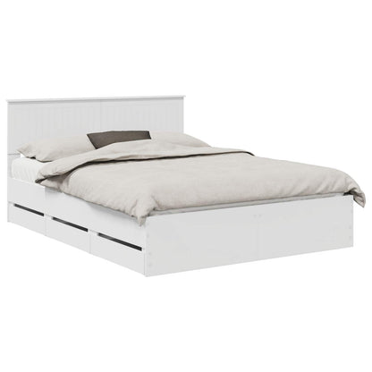 Struttura del letto Bianco 150 x 200 cm Legno Ingegnerizzato
