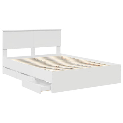 Struttura del letto Bianco 140 x 200 cm Legno Ingegnerizzato