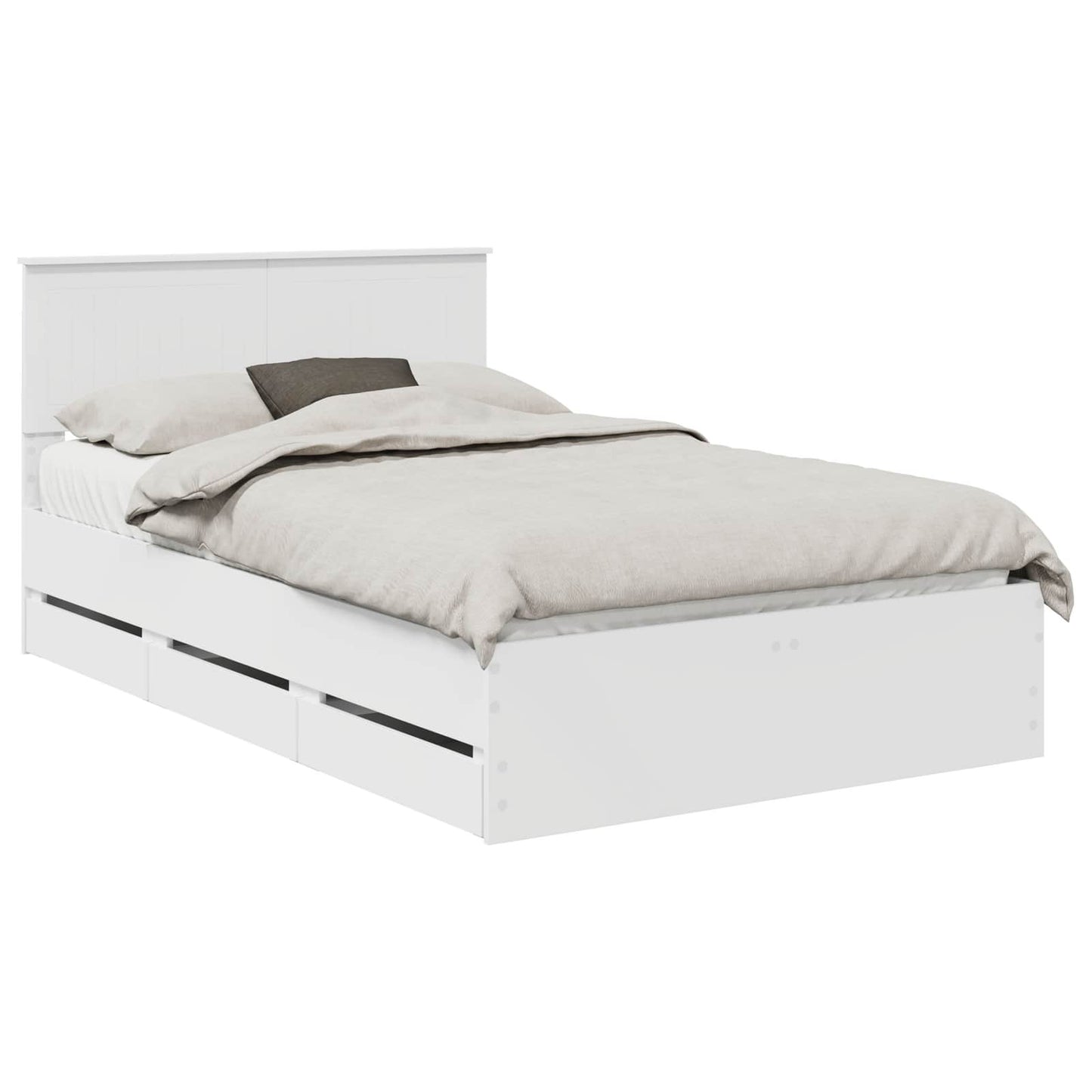 Struttura del letto Bianco 120 x 200 cm Legno Ingegnerizzato