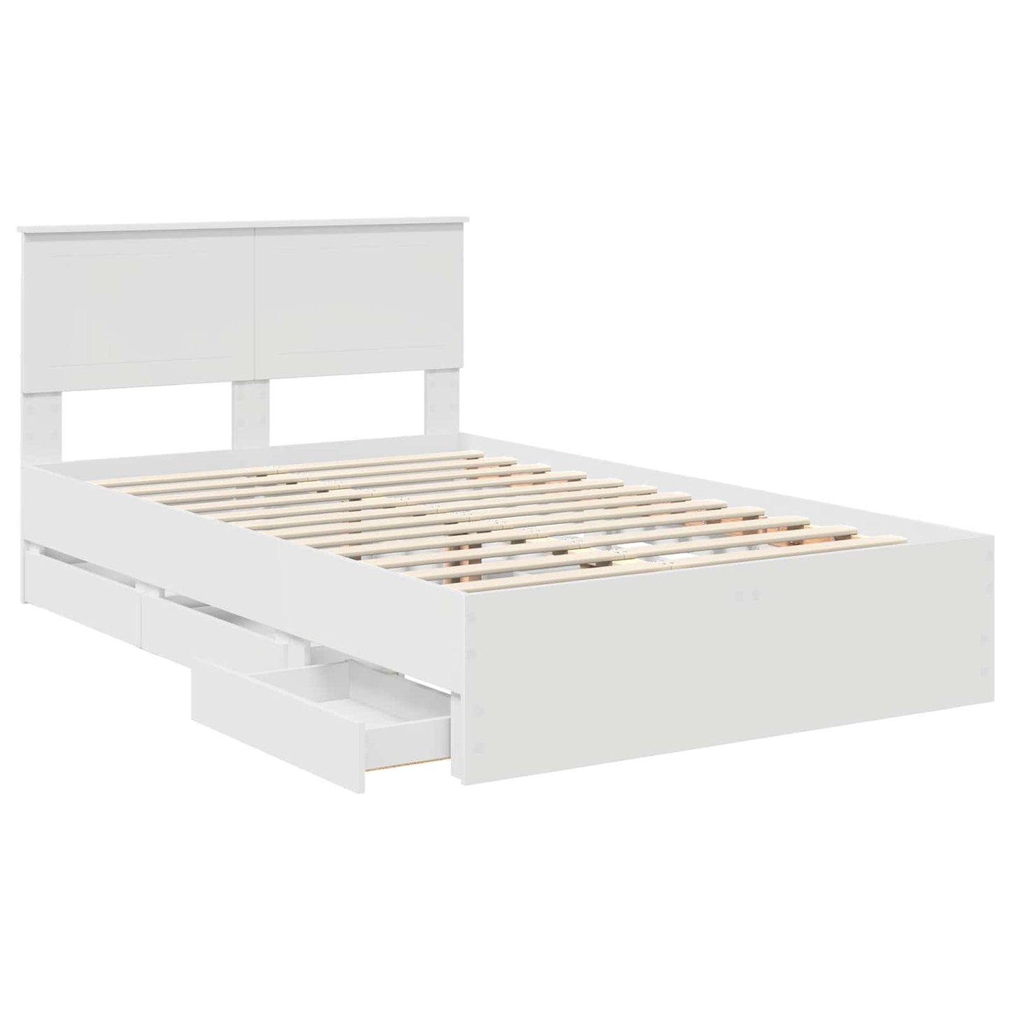 Struttura del letto Bianco 120 x 200 cm Legno Ingegnerizzato