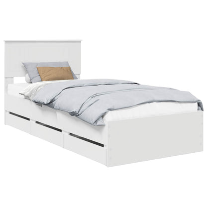 Struttura del letto Bianco 90 x 200 cm Legno Ingegnerizzato