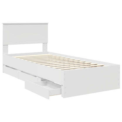 Struttura del letto Bianco 90 x 200 cm Legno Ingegnerizzato