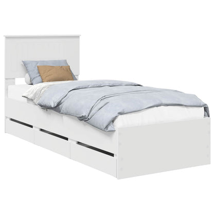 Struttura del letto Bianco 75 x 190 cm Legno Ingegnerizzato