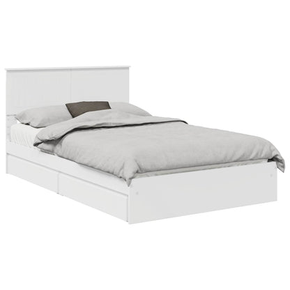 Letto con Contenitore Bianco 120 x 200 cm Legno multistrato