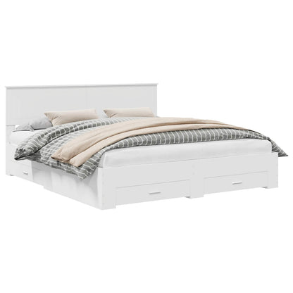 Struttura del letto Bianco 180 x 200 cm Legno multistrato