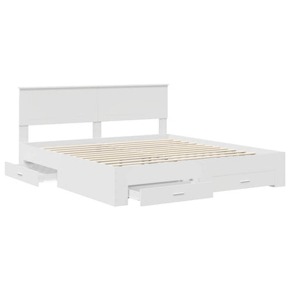 Struttura del letto Bianco 180 x 200 cm Legno multistrato