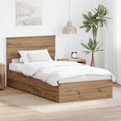 Struttura del letto Rovere artigianale 100 x 200 cm