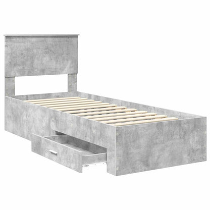 Struttura del letto Grigio Certo e Argento 70 x 190 cm