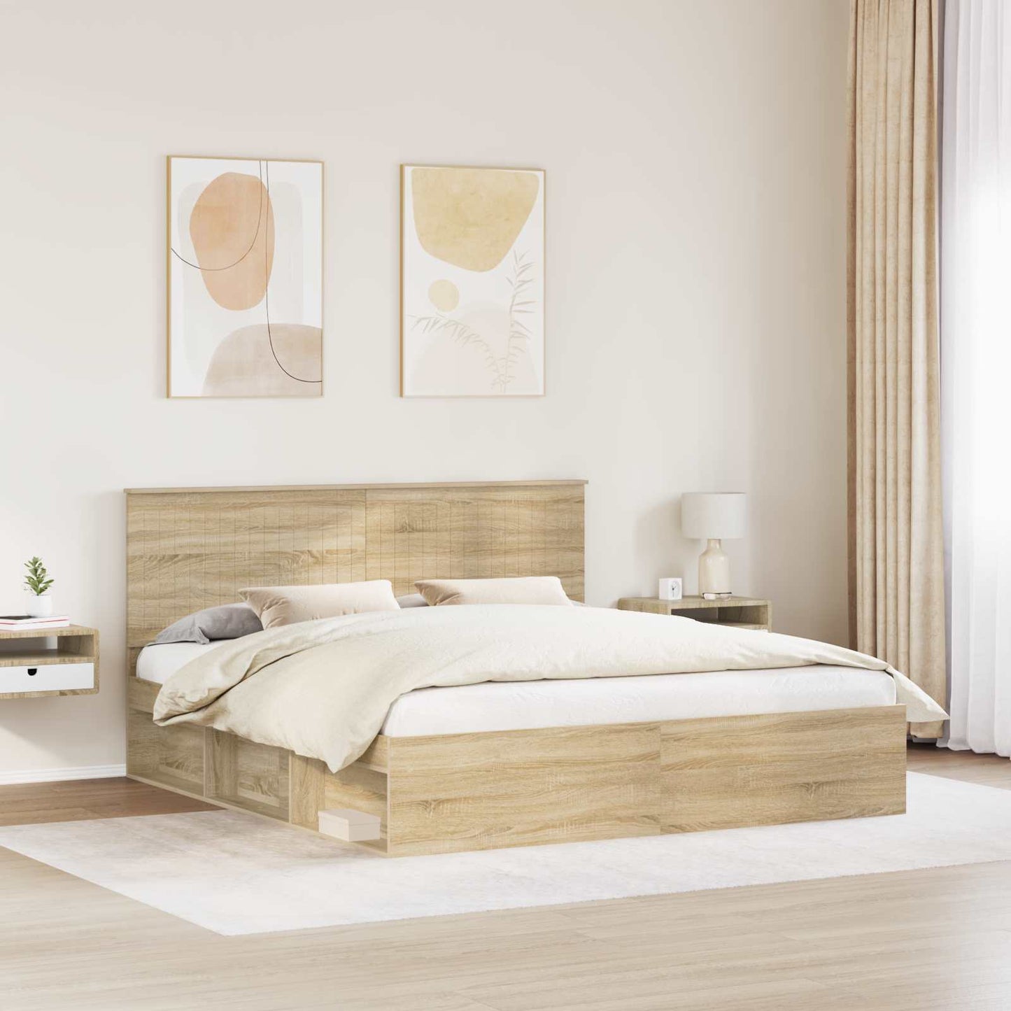 Struttura del letto Sonoma 180 x 200 cm Pino massello