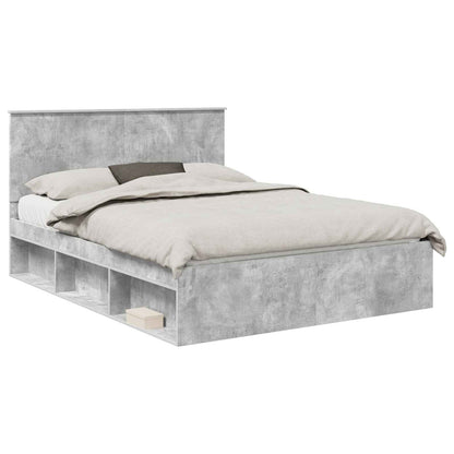 Struttura del letto Grigio ConcretÃ¨ 150 x 200 cm Pino massello