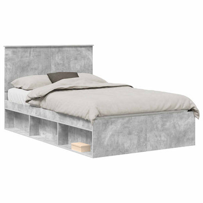 Struttura del letto Calcestruzzo 120 x 190 cm Pino massello