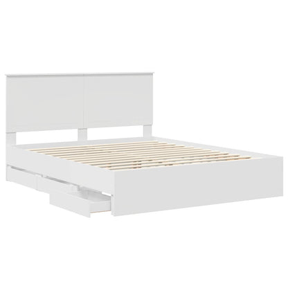 Struttura del letto Bianco 160 x 200 cm Legno Ingegnerizzato