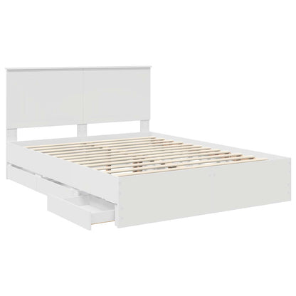 Struttura del letto Bianco 150 x 200 cm Legno Ingegnerizzato