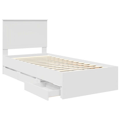 Struttura del letto Bianco 90 x 200 cm Legno Ingegnerizzato