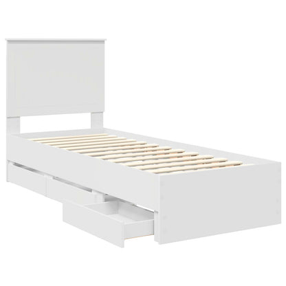 Struttura del letto Bianco 75 x 190 cm Legno Ingegnerizzato
