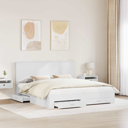 Struttura del letto Bianco 180 x 200 cm Legno multistrato