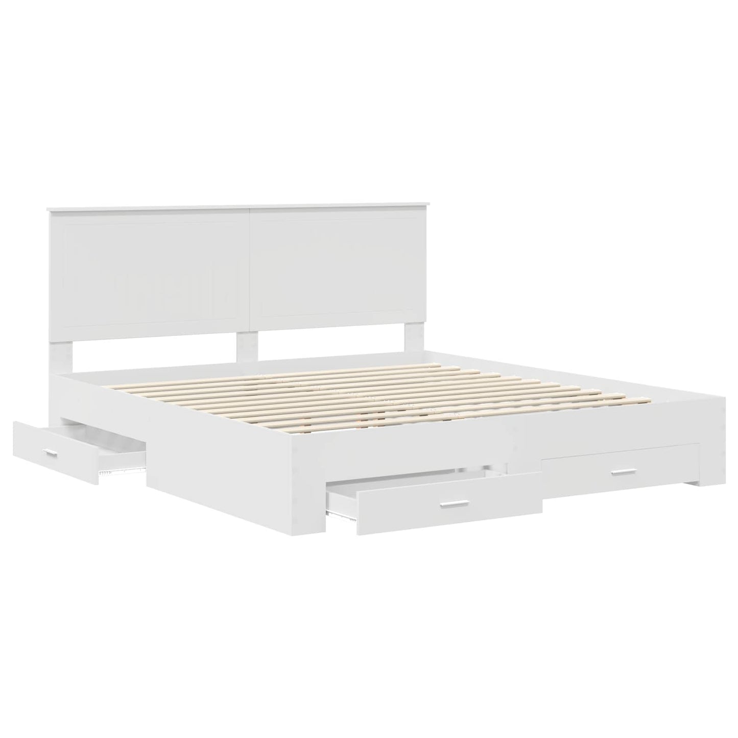 Struttura del letto Bianco 180 x 200 cm Legno multistrato